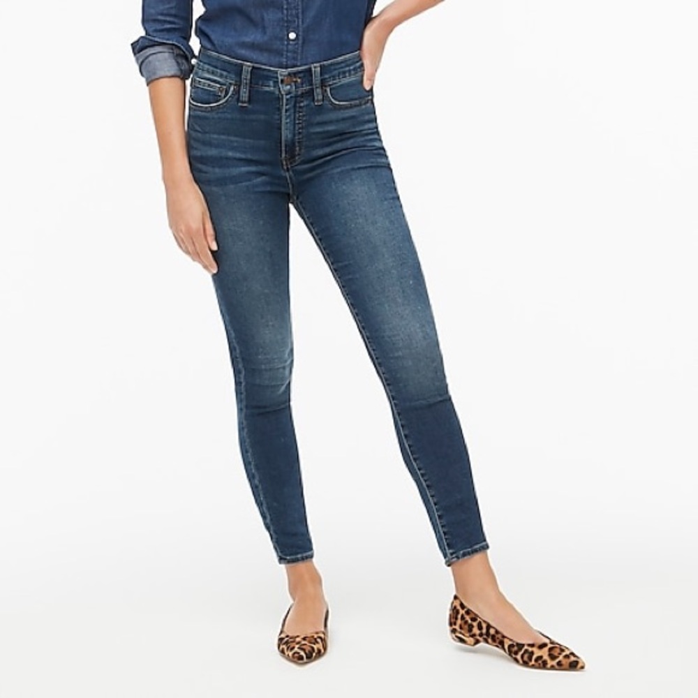 9” high-rise cozy skinny jeggings in deep ocean